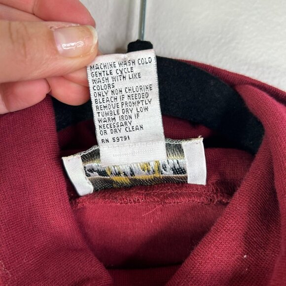 Cambridge Dry Goods Women's Maroon Turtleneck Sweater Size XL - Picture 5 of 5